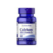 Puritan's Pride Calcium 600 + Vitamin D3 60 Caplets
