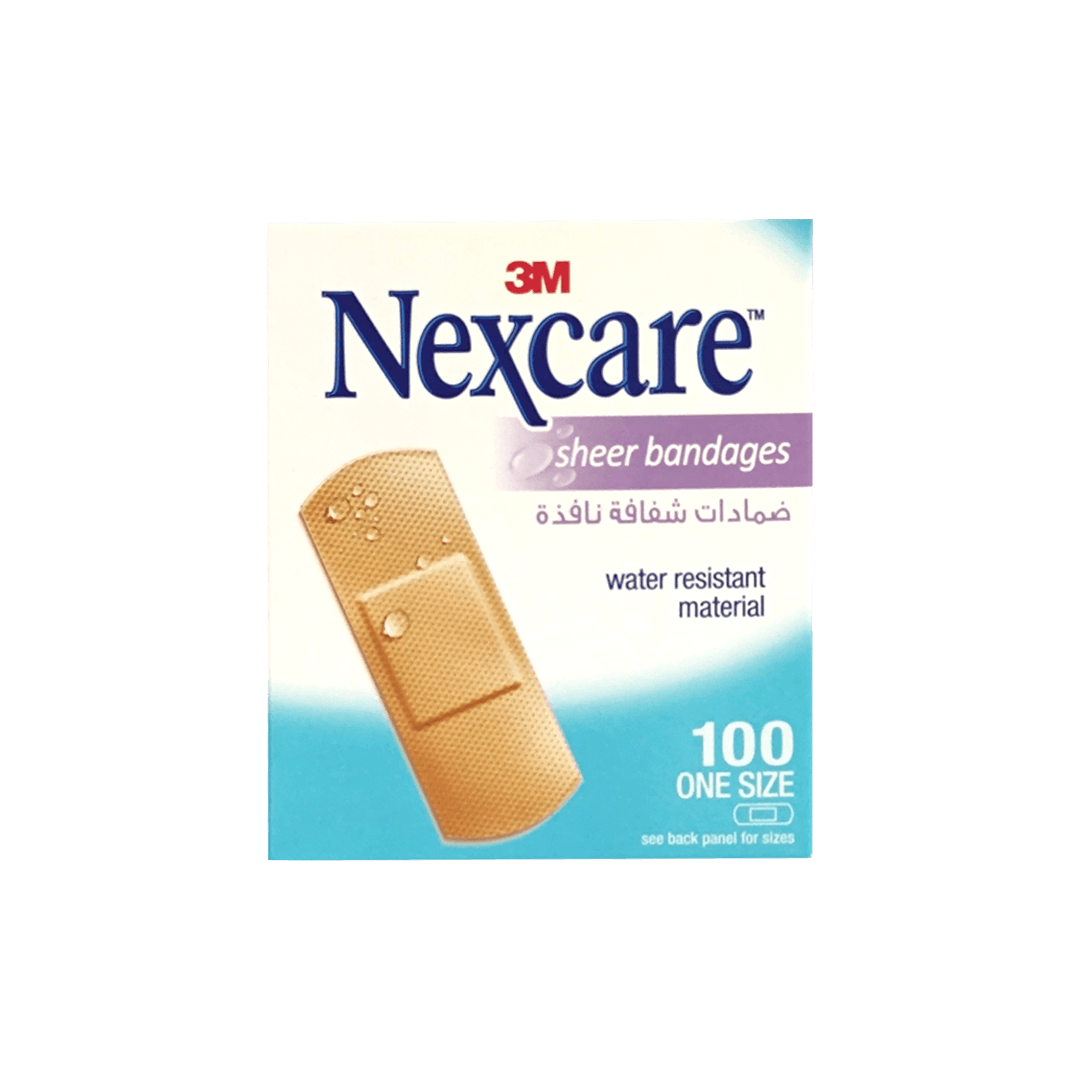 Nexcare Sheer Bandages 100's