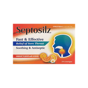Septosilz Orange Flavor 24 Lozenges