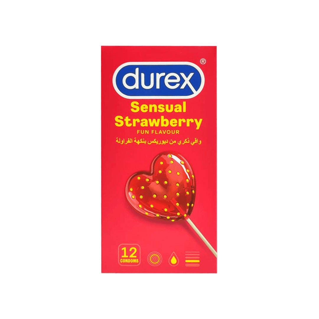 DUREX SENSUAL فراولة 12 حبة