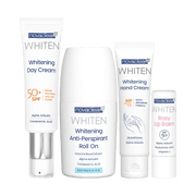 نوفاكلير مجموعة تفتيح البشرة،كريم يدين 50 مل + كريم نهاري +SPF 50 ‏50 مل + رول أون مبيّض 50 مل + بلسم شفاه وردي مع حماية من الشمس  ‏4.9 جم
