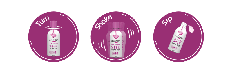 فوكنا مشروب الكولاجين الجمالي بحمض الهيالورونيك 15 × 50 مل