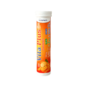 Omipharm Vita Plus Vitamin C 1000mg + Zinc 50mg + Vitamin D3 1000IU 20 Effervescent Tablets