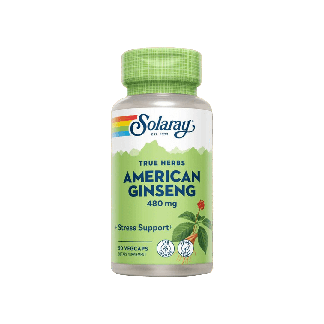 Solaray American Ginseng 480mg 50 VegCaps