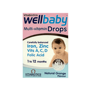 Vitabiotics Well Baby Multi Vitamin Drops Natural Orange Flavor 30ml