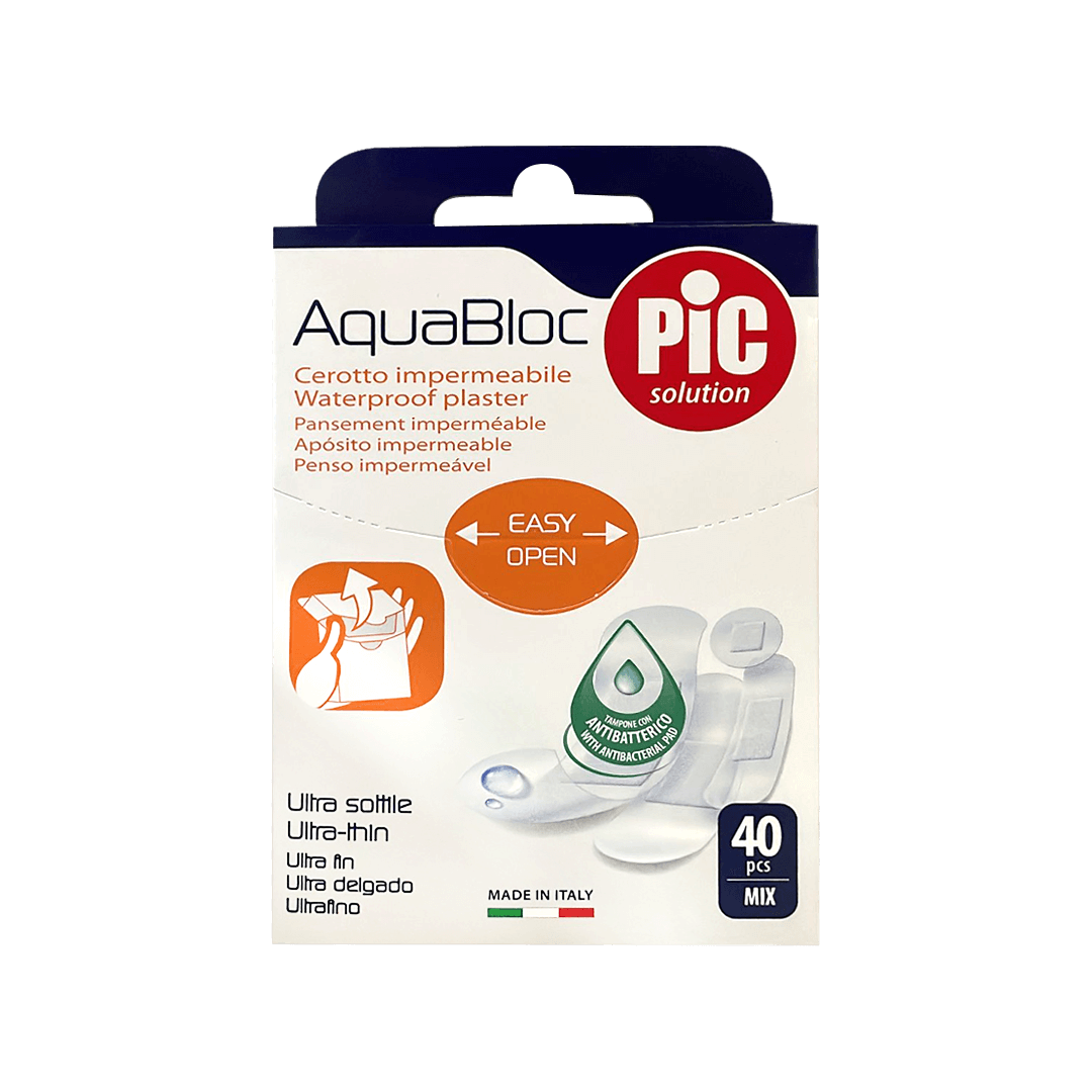 Pic AquaBloc Antibacterial Plaster 40pcs