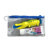 KIN Children Travel Toothbrush Crocodile + Toothpaste 30g