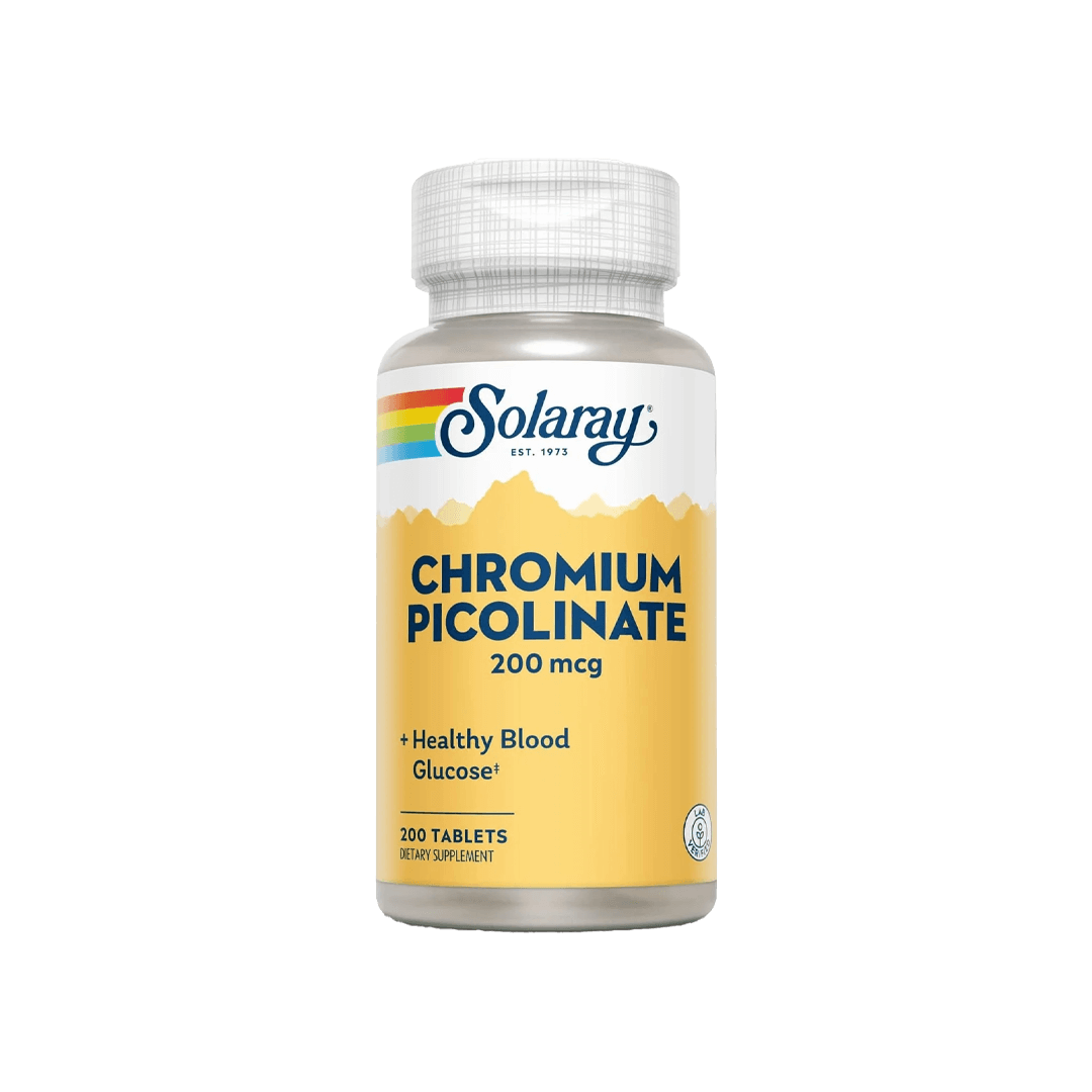 Solaray Chromium Picolinate 200 Mcg 200 Tablets
