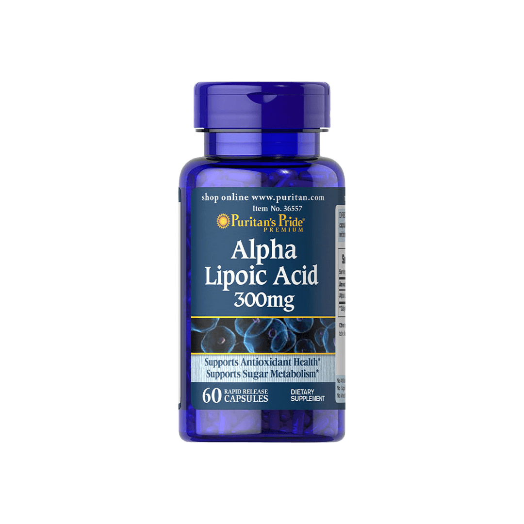 Puritan's Pride Alpha Lipoic Acid 300mg 60 Rapid Release Capsules