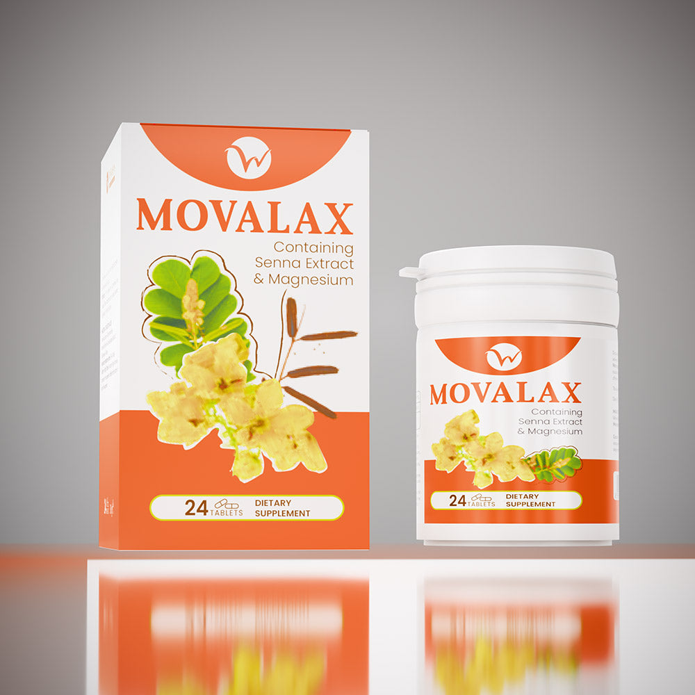 Wellvalens Movalax Containing senna Extract & magnesium 24 Tablets