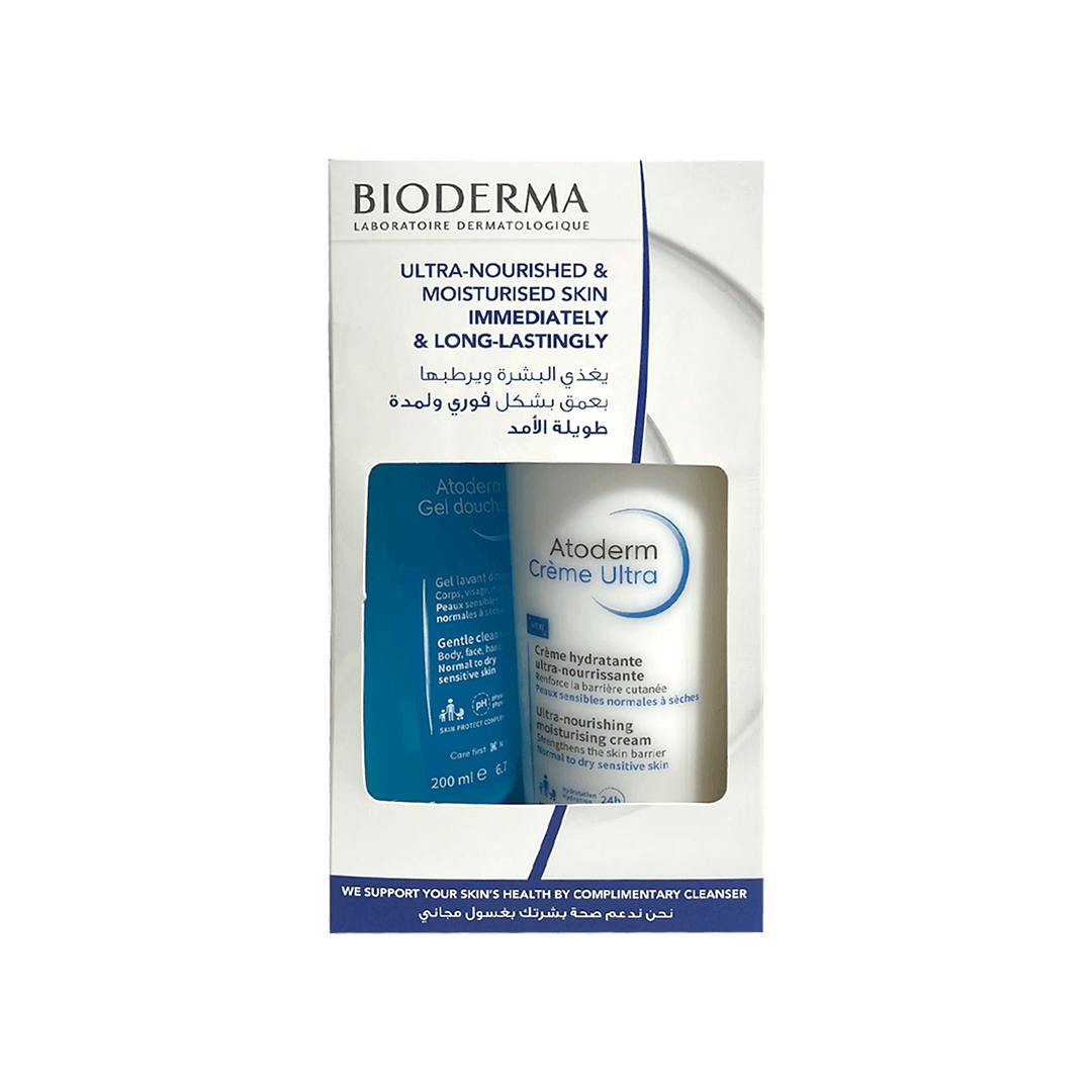 Bioderma Atoderm Crème 500ml + Atoderm Shower Gel 200ml Free