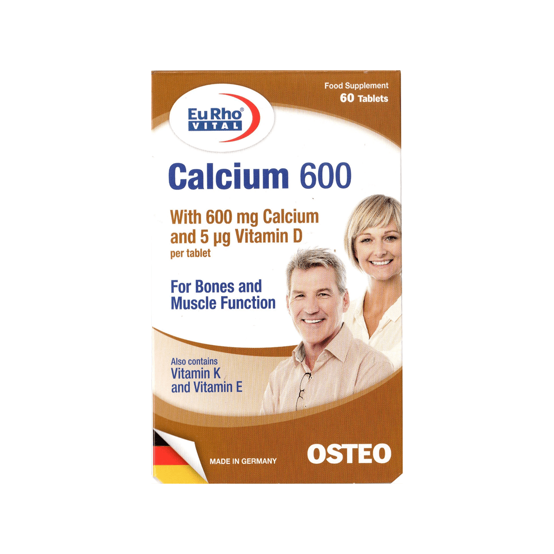 Eu Rho Calcium 600 60 Tablets