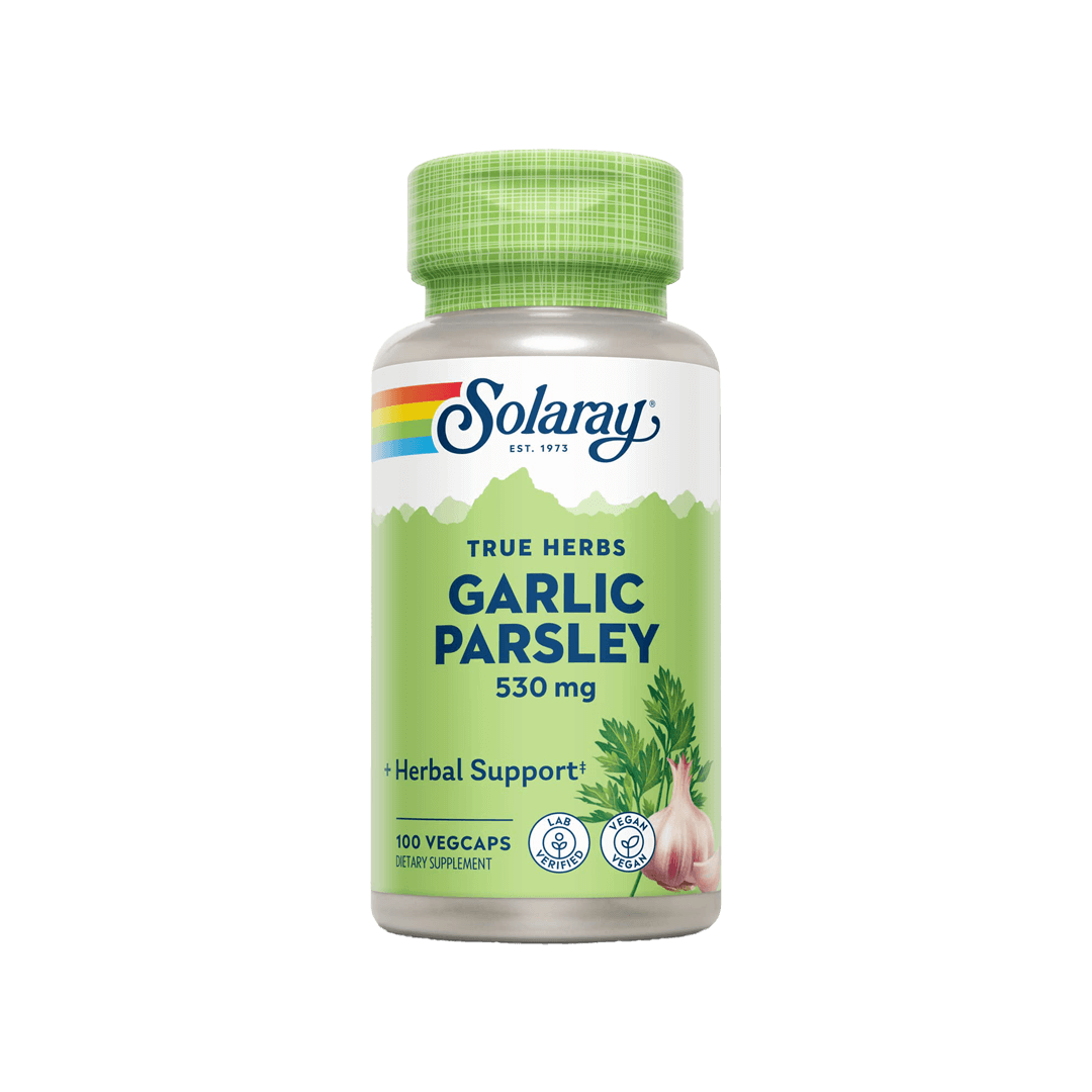 Solaray Garlic & Parsley 530mg 100 Veg Capsules