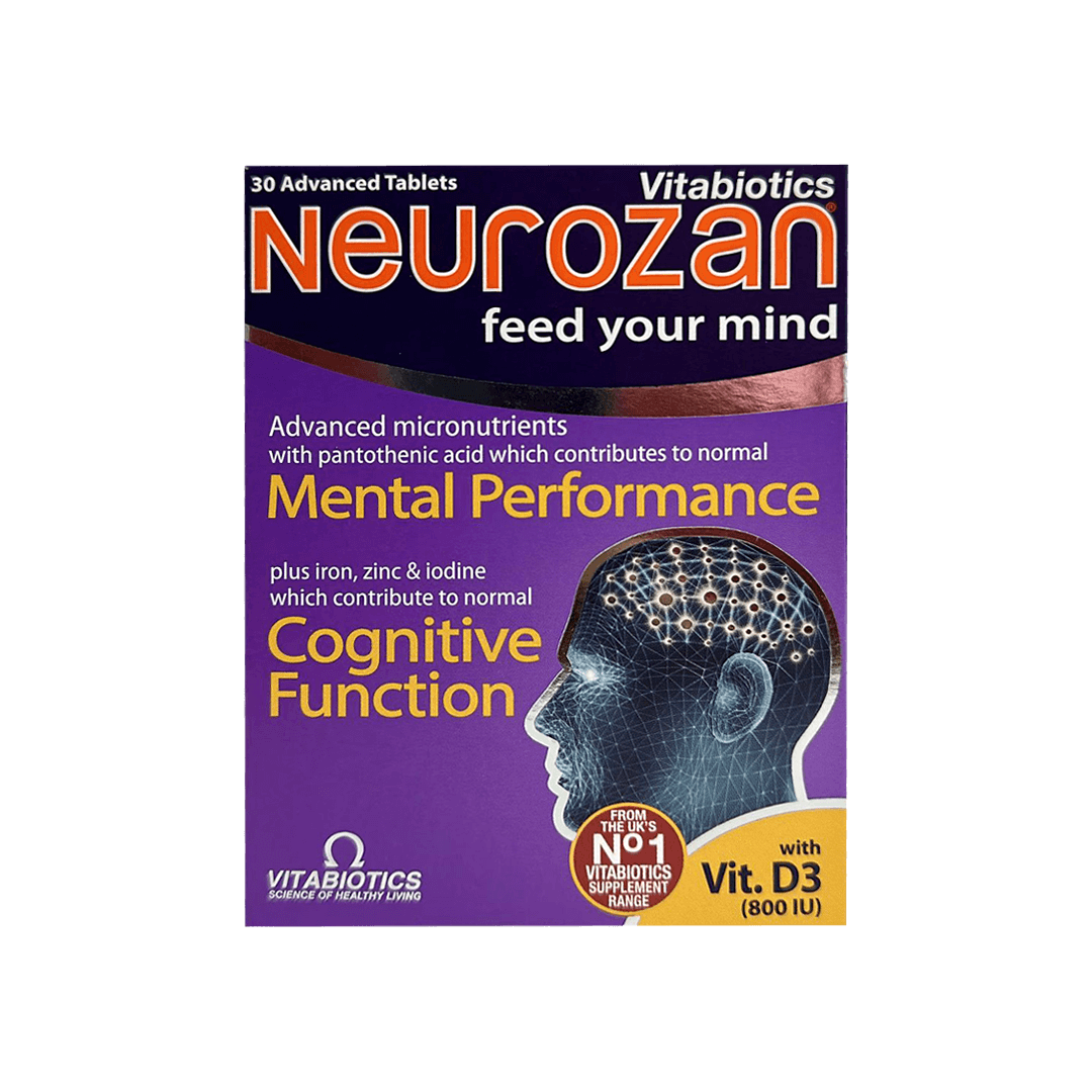 Vitabiotics Neurozan Mental Performance With Vit D3 800IU 30 Tablets