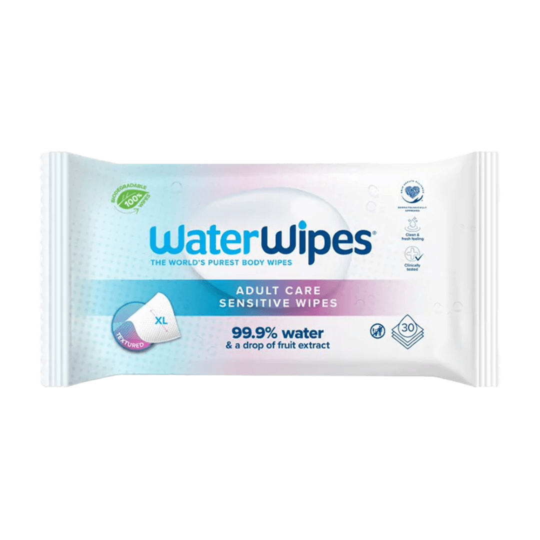 Waterwipes للعناية بالكبار الحساسة 30 منديل