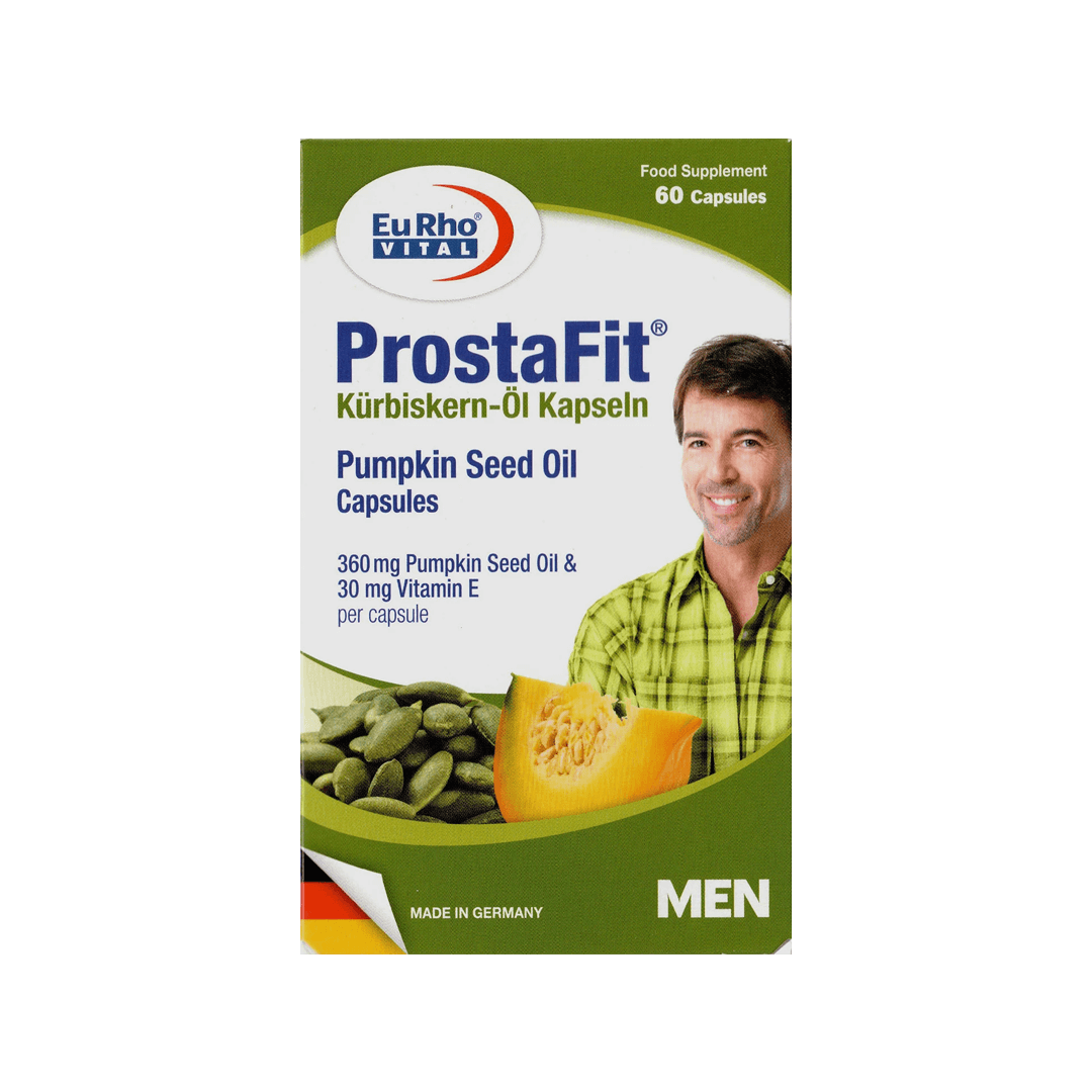 Eu Rho Prostafit Pumpkin Seed Oil 60 Capsules