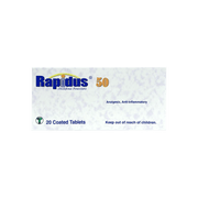 Rapidus 50mg 20 Coated Tablets