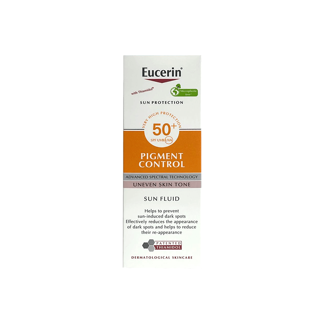 سائل الحماية من الشمس Eucerin - حماية التصبغ من الشمس بعامل حماية من الشمس 50+ 50 مل
