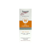 كريم الحماية من الشمس Eucerin Sun Oil Control للوجه واقي من الشمس للبشرة الدهنية والمعرضة للشوائب بعامل حماية من الشمس 50+ ، 50 مل