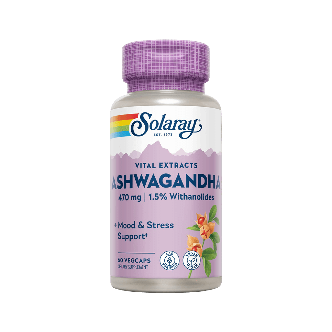 Solaray Ashwagandha 60 Vegetarian Capsules