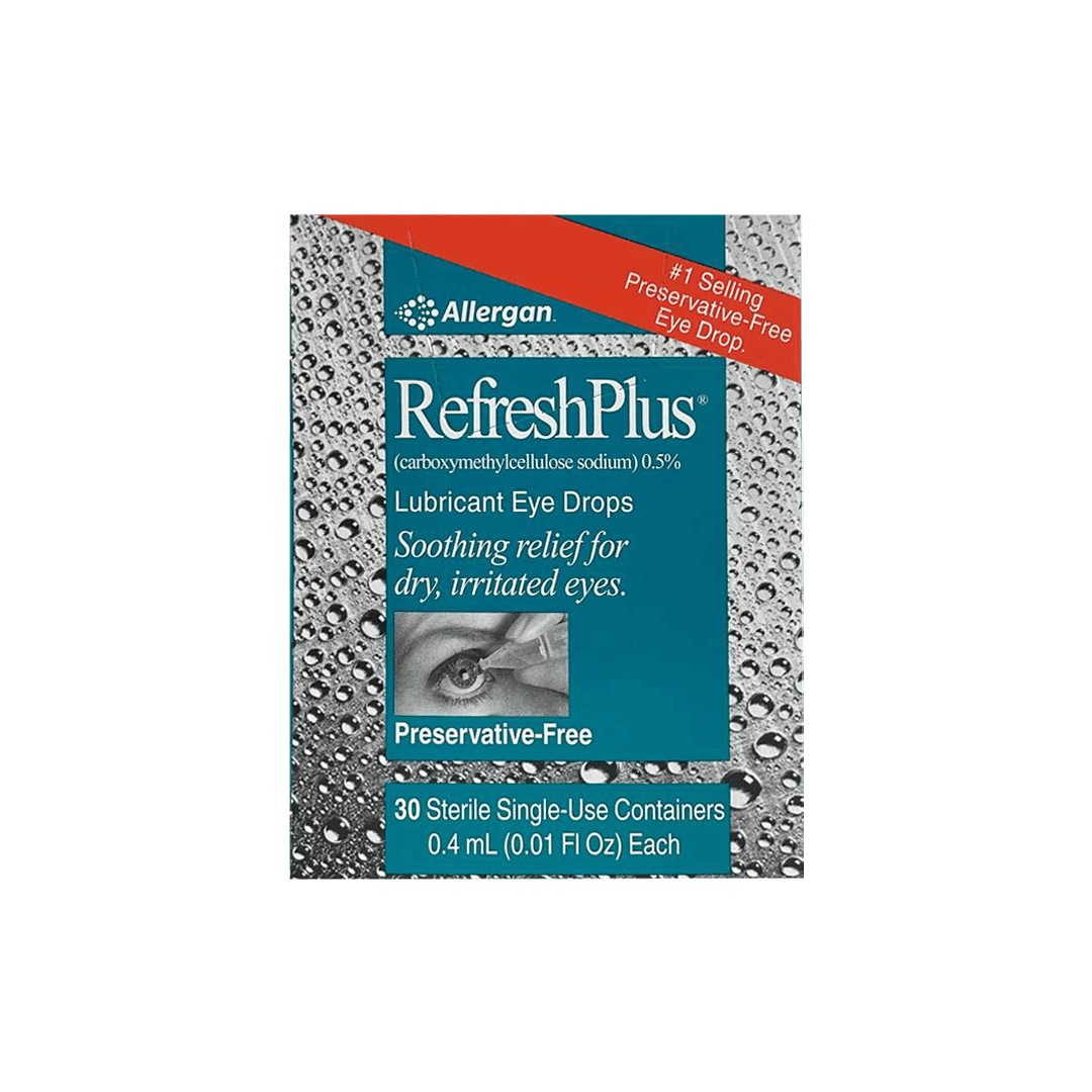 Allergan- Refresh Plus Eye Drops30 حاوية معقمة للاستخدام مرة واحدة