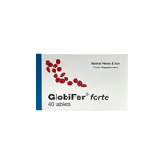 Globifer Forte Natural Heme & Iron Food Supplement 40 Tablets