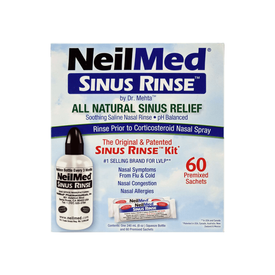 NeilMed Original & patented Sinus Rinse Kit 60 Sachets