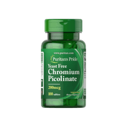 Puritan's Pride Yeast Free Chromium Picolinate 200mcg 100 Tablets